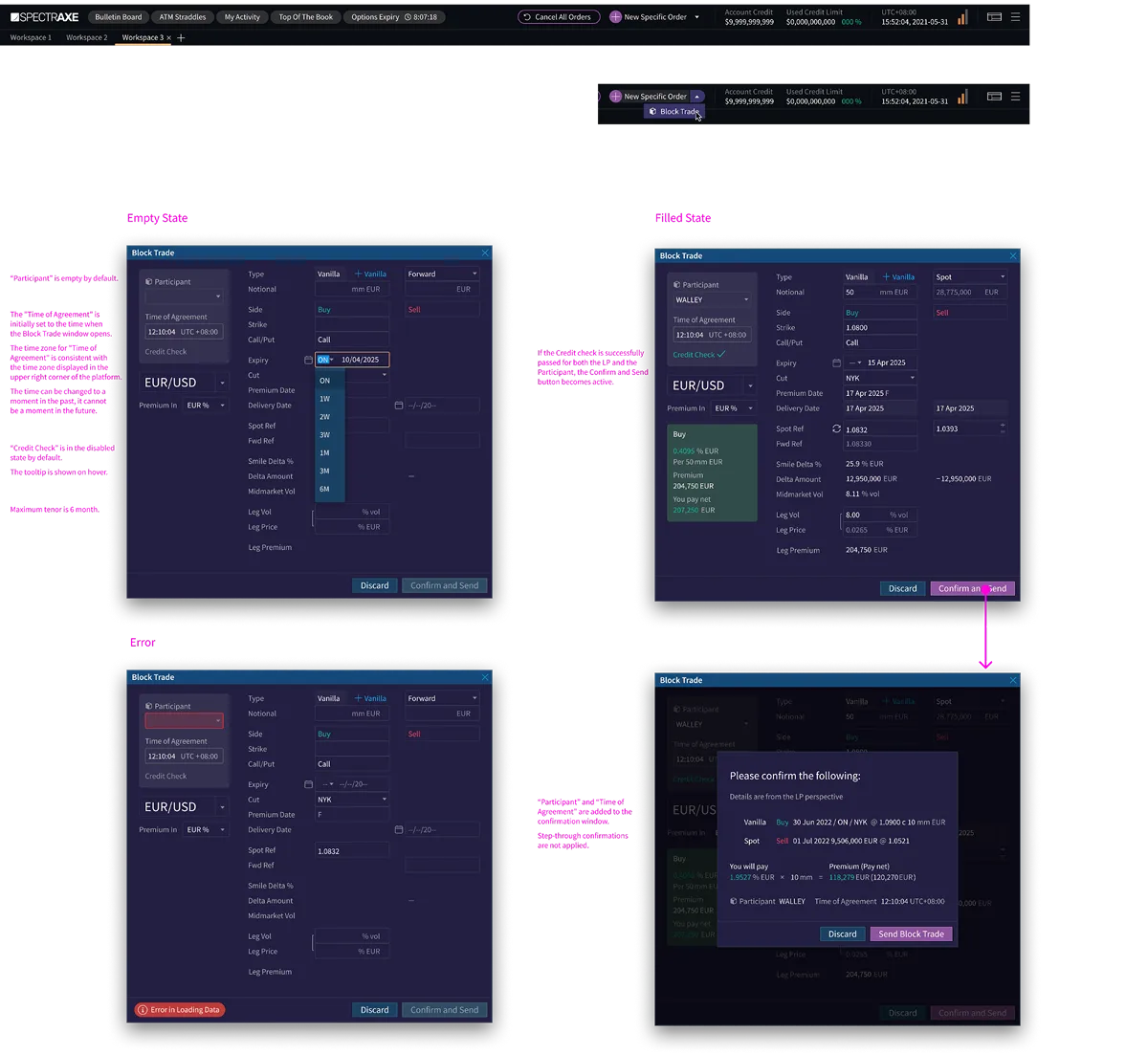 Screenshot of the Strategy page of the Asset management app after redesign