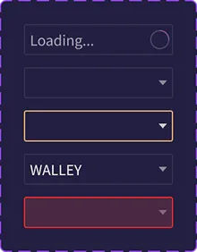 Table UI with strategy links and layout settings