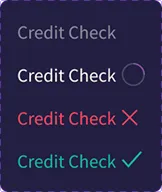 Table UI with strategy links and layout settings