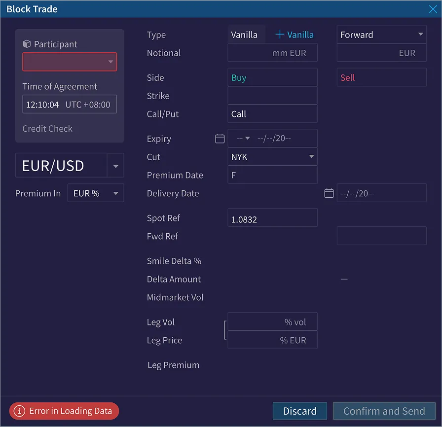 Table UI with strategy links and layout settings